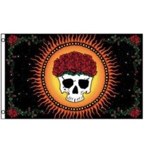 Mystic Skull & Roses Flag